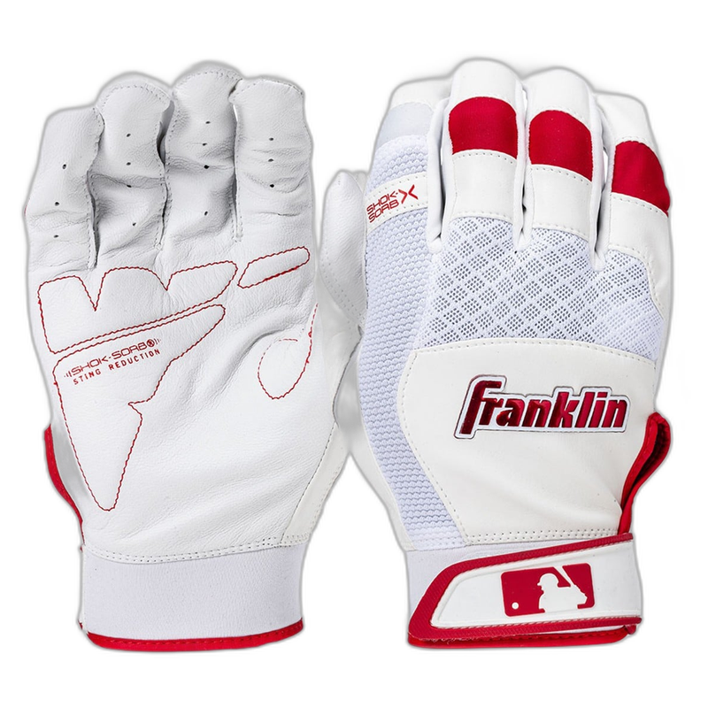 Franklin Adult Shok-Sorb X Baseball Batting Glove
