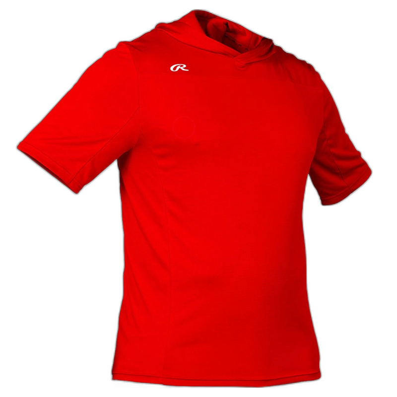 Rawlings Mens Lightweight Short Sleeve Training Hoodie