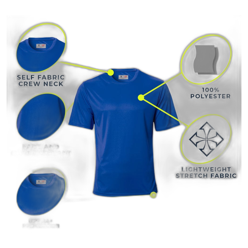 A4 Men's Cooling Performance Baseball Crew T-Shirt
